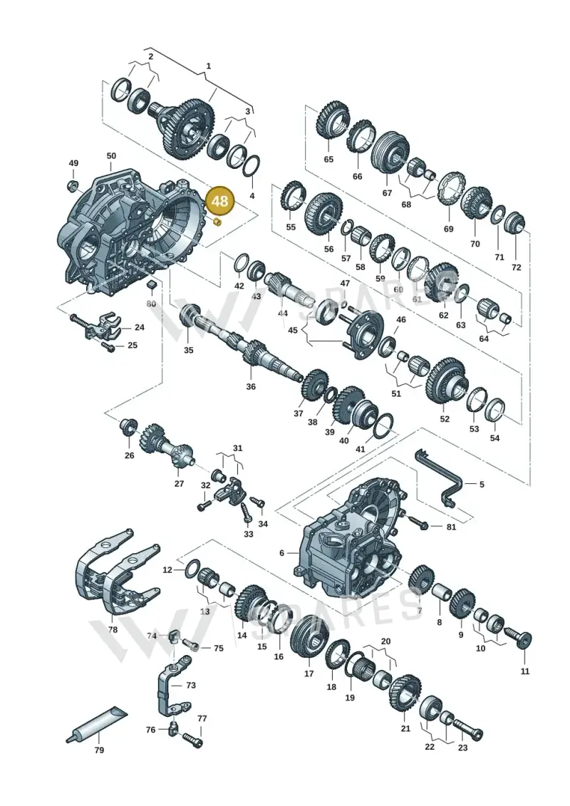 02M301153A — Volkswagen Golf 2.0 BlueMotion (2019-2024) diagram 2gk300352, position 48