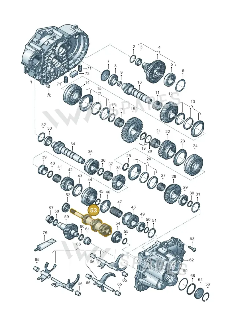 02M311101EA — Volkswagen Caddy Maxi Kombi (2020-2024) diagram 813300552, position 53
