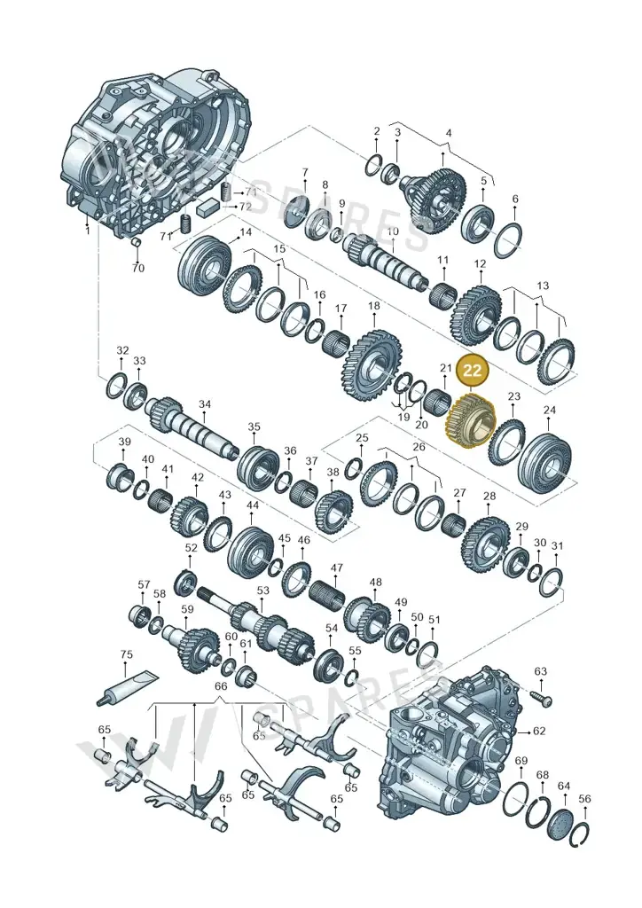 02M311145BG — Volkswagen Caddy Maxi Kombi (2020-2024) diagram 813300552, position 22