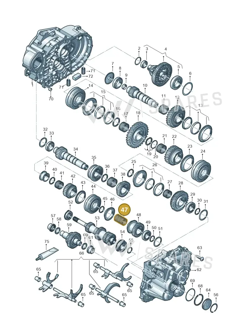 02M311151 — Volkswagen Caddy Maxi Kombi (2020-2024) diagram 813300552, position 47