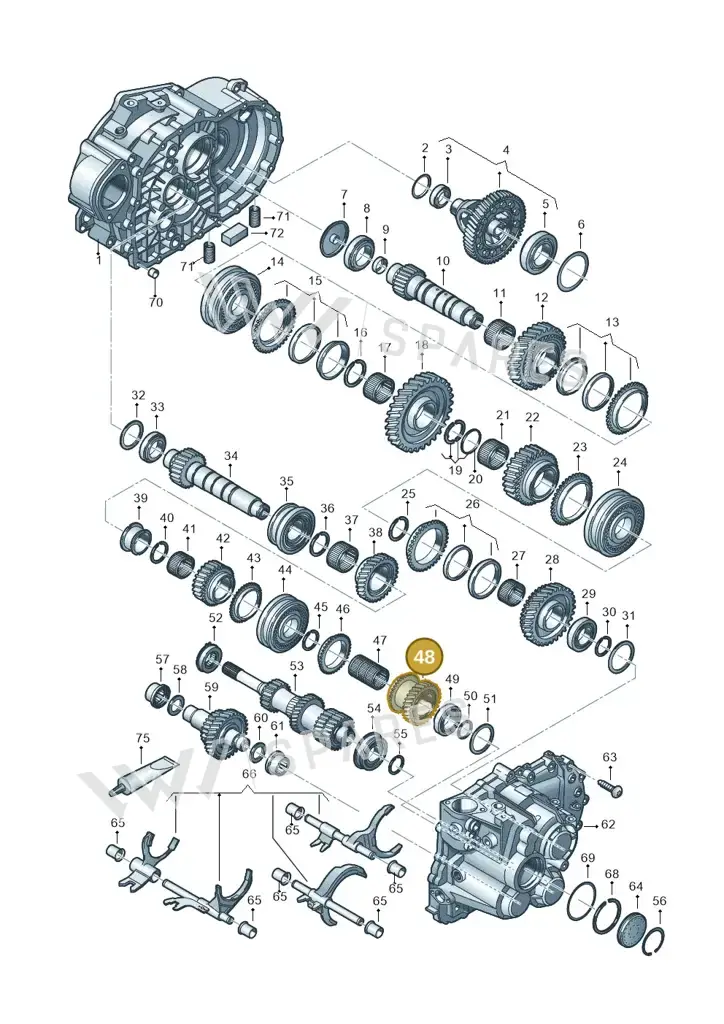 02M311159BJ — Volkswagen Caddy Maxi Kombi (2020-2024) diagram 813300552, position 48