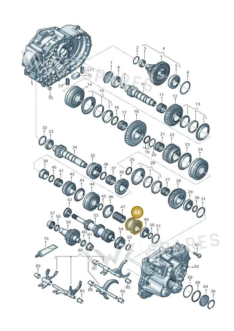 02M311159BJ — Volkswagen Caddy Maxi Kombi (2020-2024) diagram 813300552, position 48