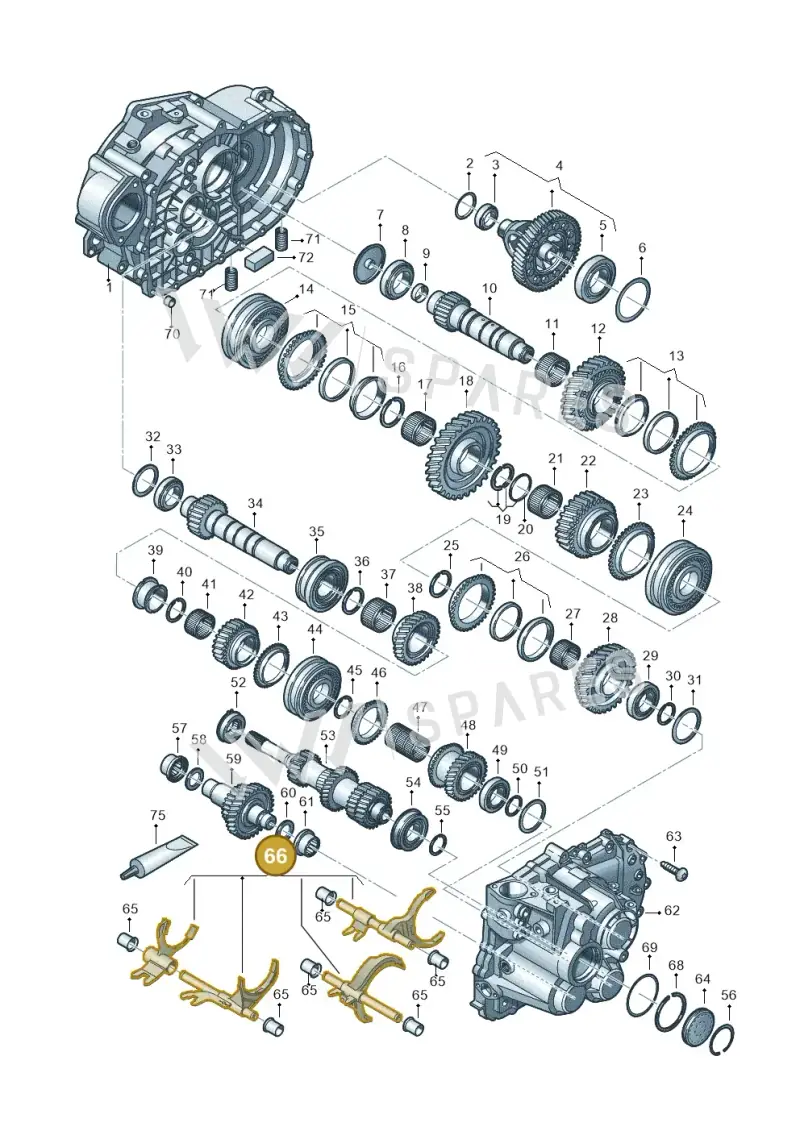 02M311178C — Volkswagen Caddy Maxi Kombi (2020-2024) diagram 813300552, position 66