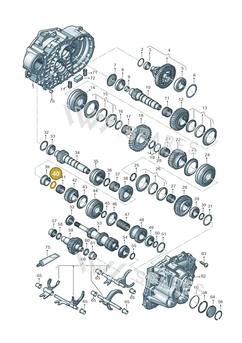 02M311183 — Volkswagen Caddy Maxi Kombi (2020-2024) diagram 813300552, position 40