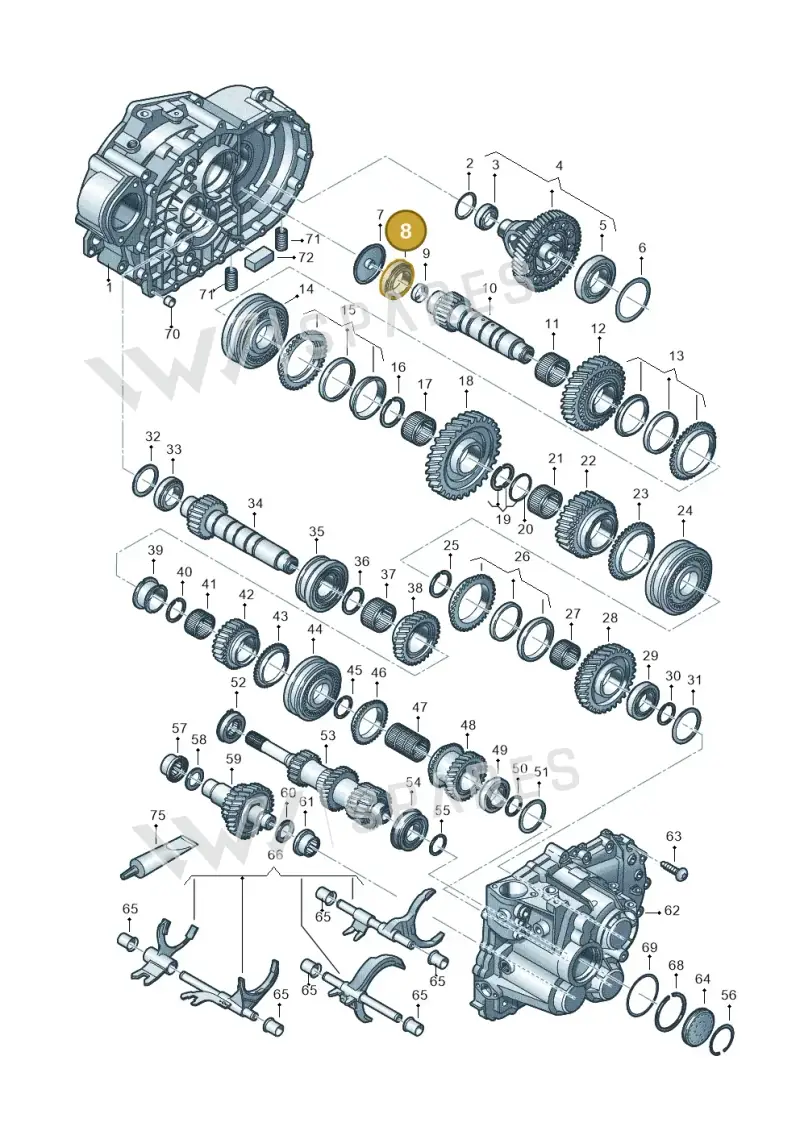 02M311220 — Volkswagen Caddy Maxi Kombi (2020-2024) diagram 813300552, position 8