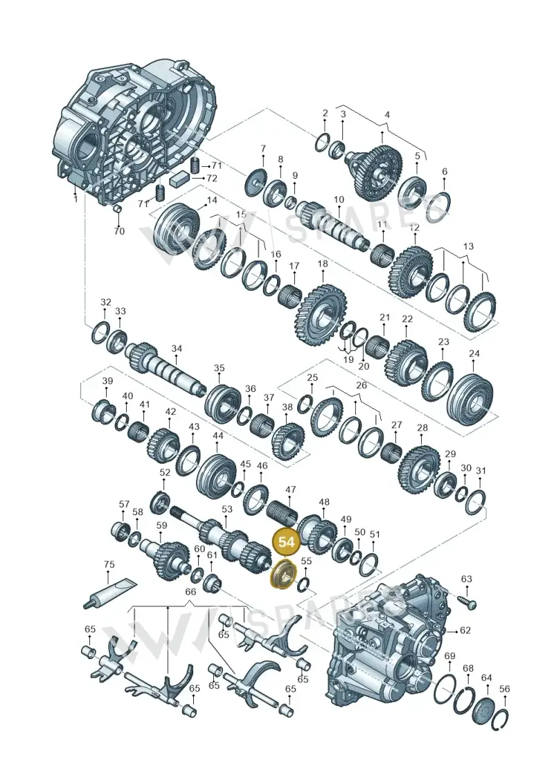 02M311235L — Volkswagen Caddy Maxi Kombi (2020-2024) diagram 813300552, position 54