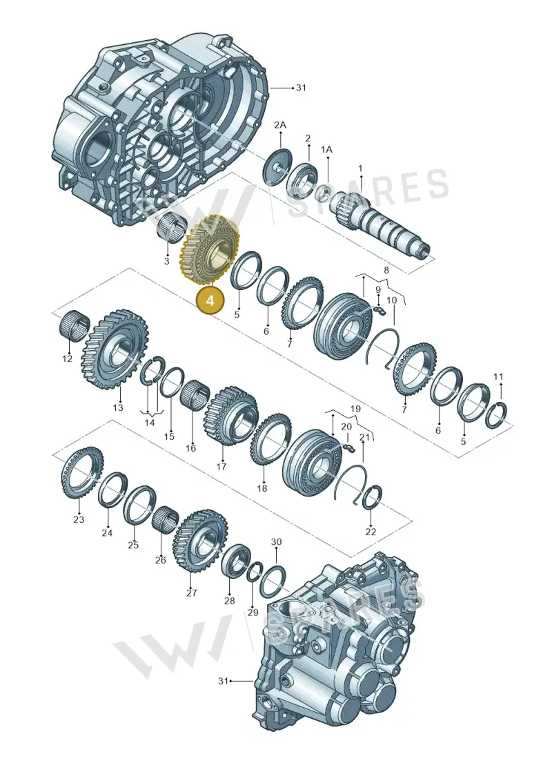 02M311261AE — Volkswagen New beetle (2011-2016) diagram 194311580, position 4