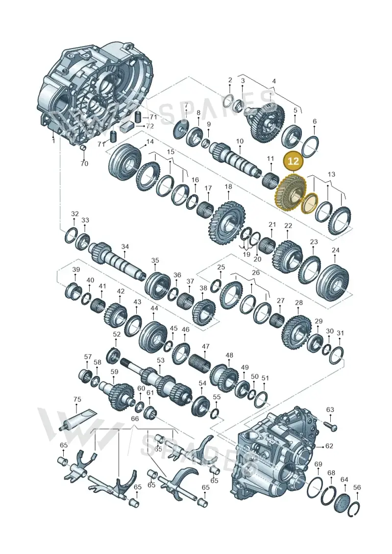 02M311261AE — Volkswagen T-Roc BlueMotion (2017-2024) diagram 813300552, position 12