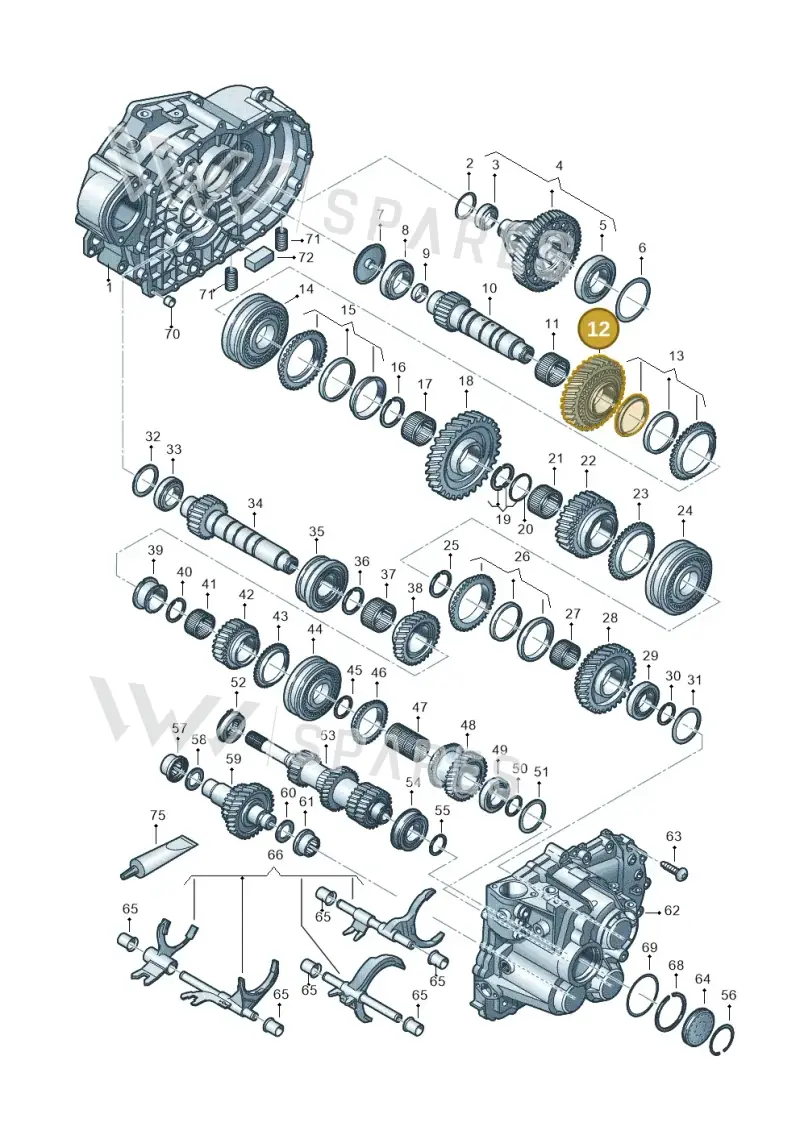 02M311261AS — Volkswagen Caddy Maxi Kombi (2020-2024) diagram 813300552, position 12