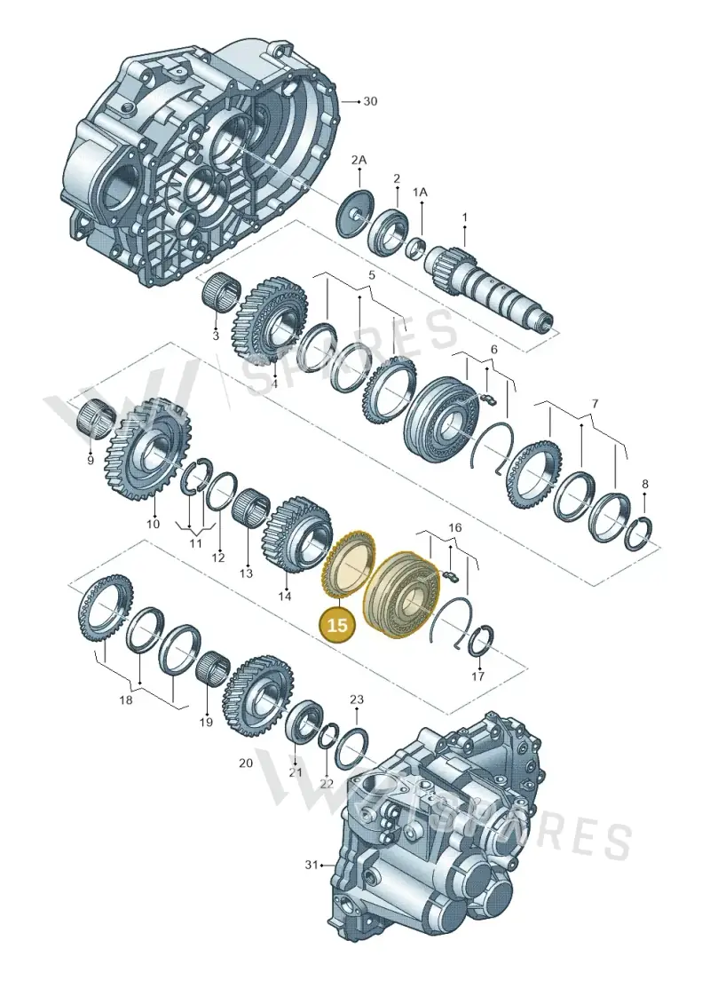 02M311269H — Volkswagen Tiguan 4Motion (2011-2018) diagram 694311430, position 15