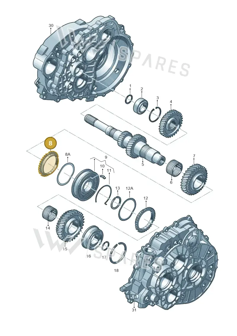 02M311269H — Volkswagen Tiguan 4Motion (2011-2018) diagram 731311250, position 8
