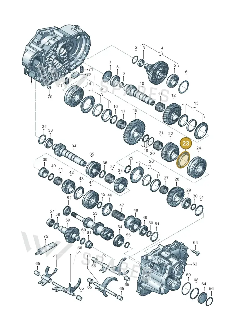 02M311269S — Volkswagen T-Roc BlueMotion (2017-2024) diagram 813300552, position 23