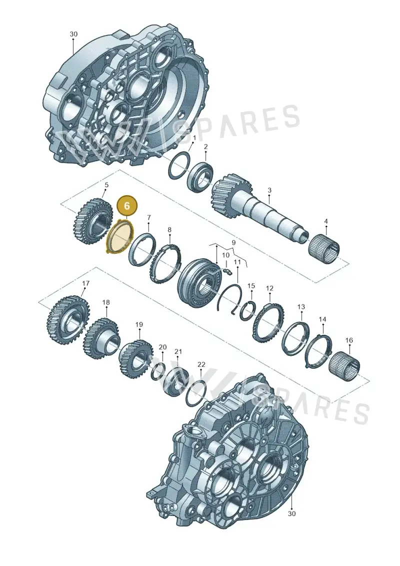 02M311277 — Volkswagen Transp. caravelle (2009-2011) diagram 410311270, position 6
