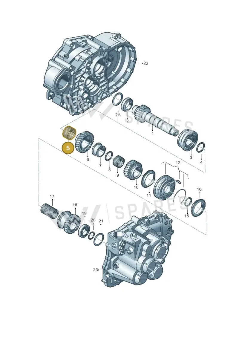 02M311432 — Volkswagen Polo 1.4 BlueMotion (2014-2017) diagram 694311440, position 5