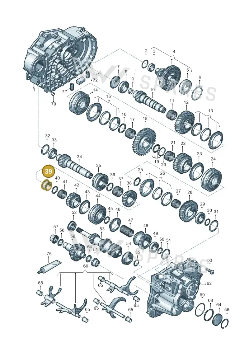 02M311470A — Volkswagen Caddy Maxi Kombi (2020-2024) diagram 813300552, position 39