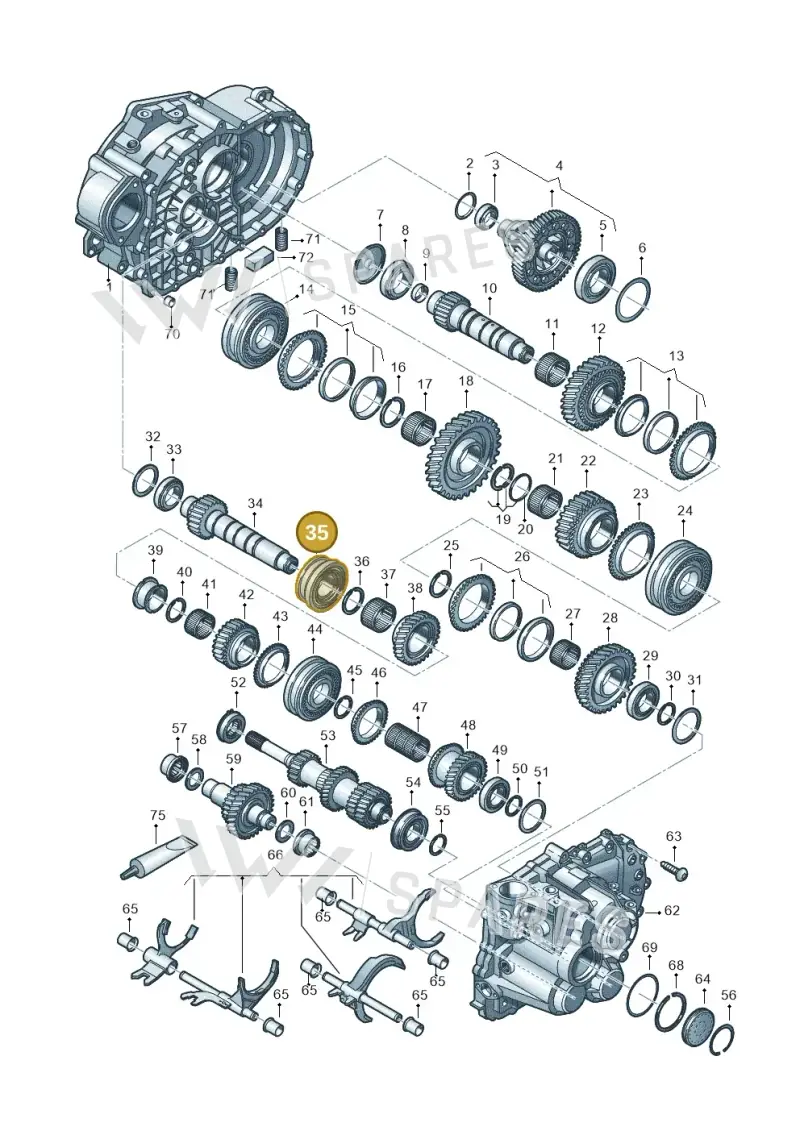 02M311759E — Volkswagen Caddy Maxi Kombi (2020-2024) diagram 813300552, position 35