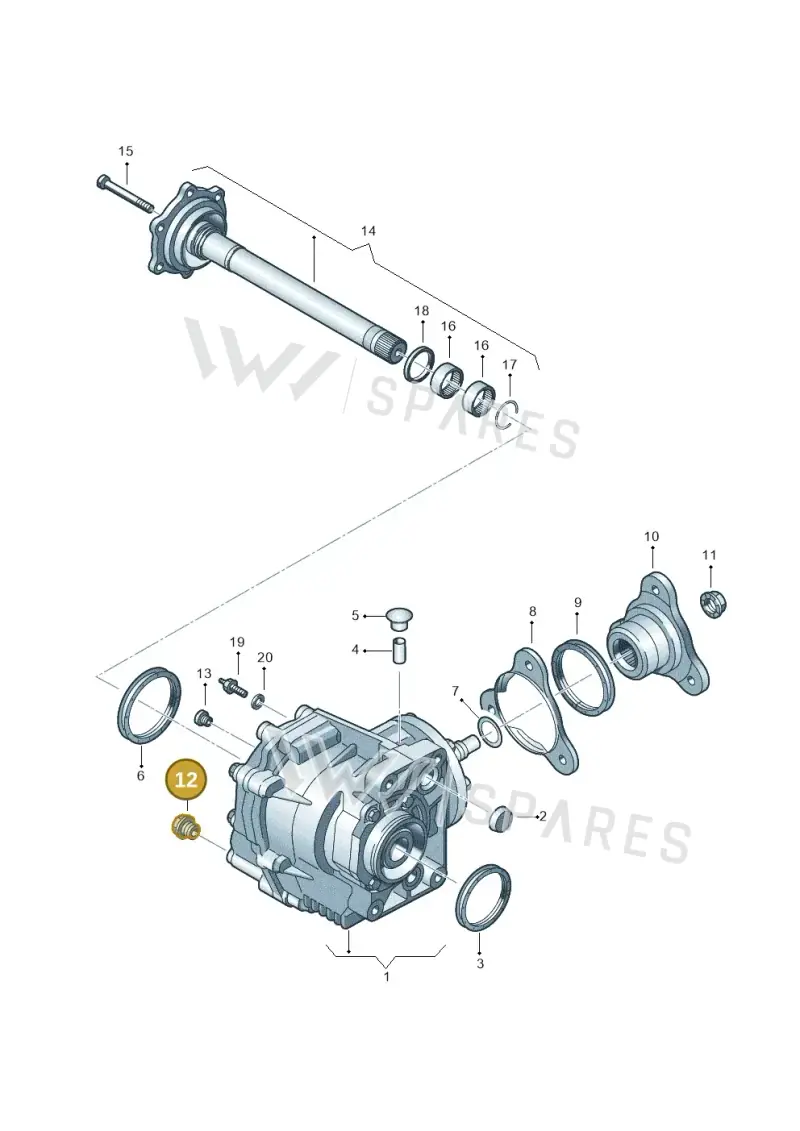 02M409057 — Volkswagen Passat/4Motion (2005-2007) diagram 405409600, position 12
