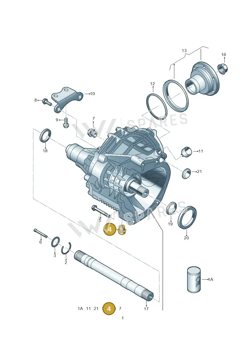02M409057 — Volkswagen Transp. caravelle (2008-2009) diagram 410409310, position 4