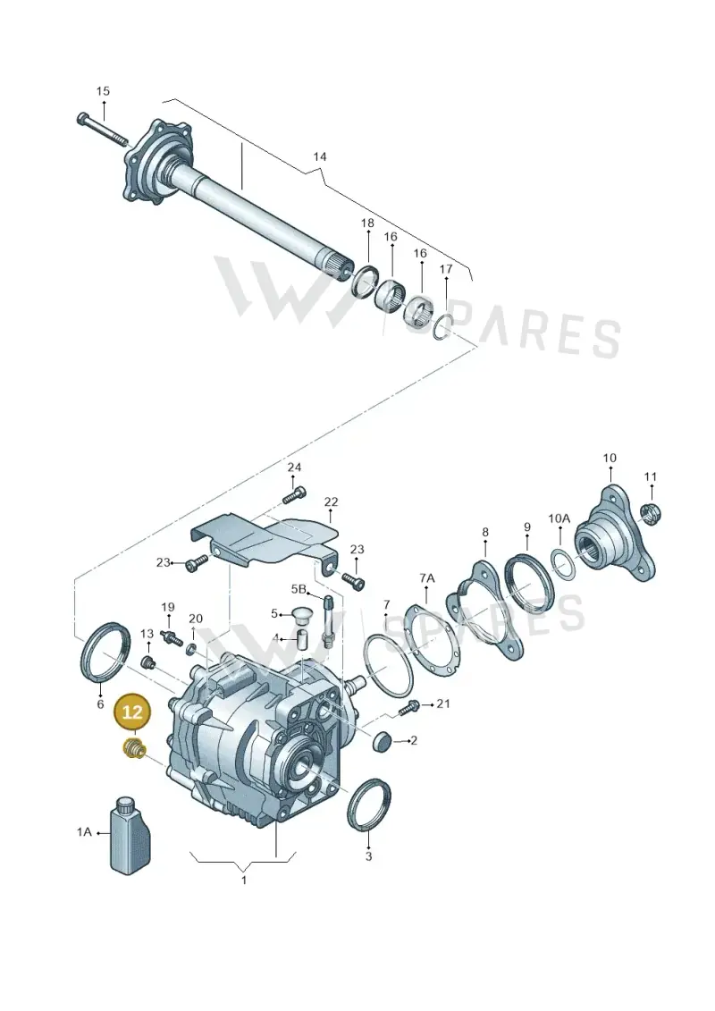 02M409057 — Volkswagen Passat/4Motion         08 (2007-) diagram 649409410, position 12