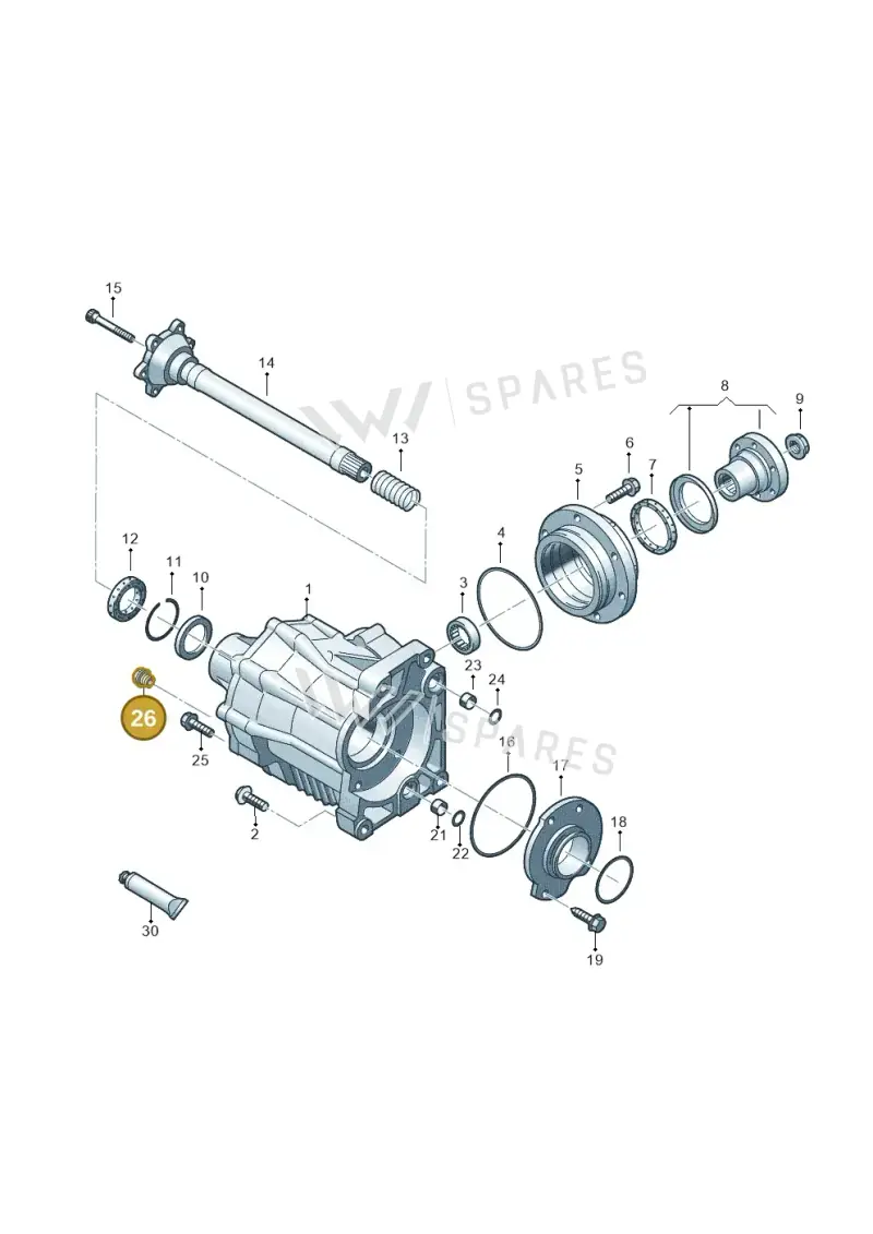 02M409057 — Volkswagen Sharan (2008-2010) diagram 653409330, position 26