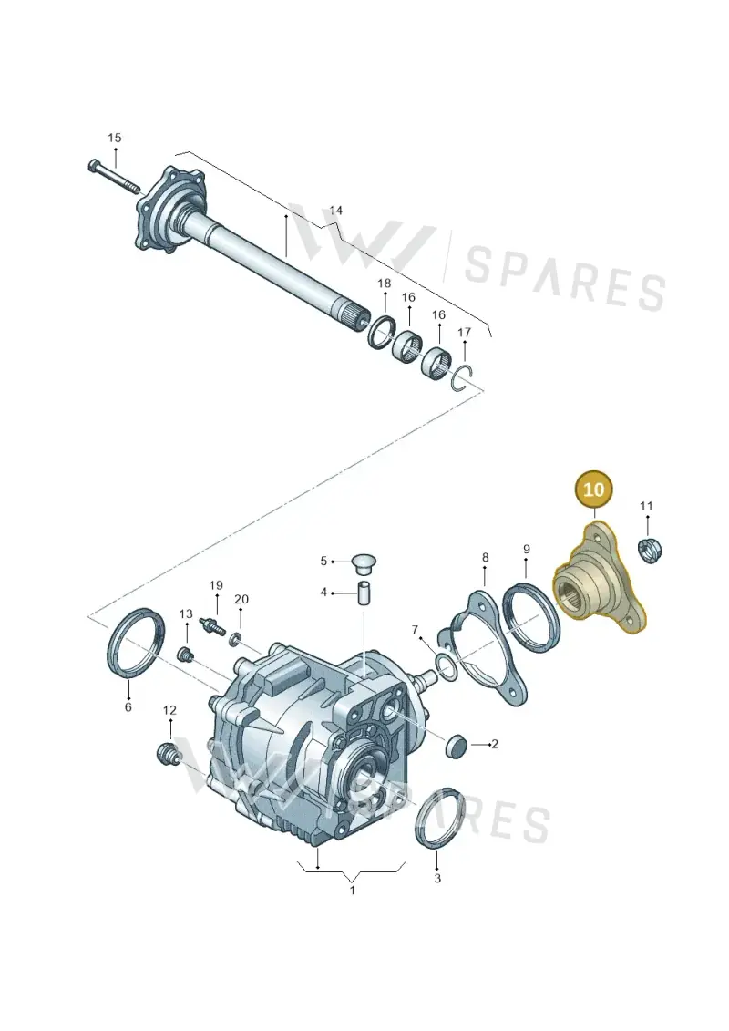 02M409273A — Volkswagen Passat/4Motion (2005-2007) diagram 405409600, position 10