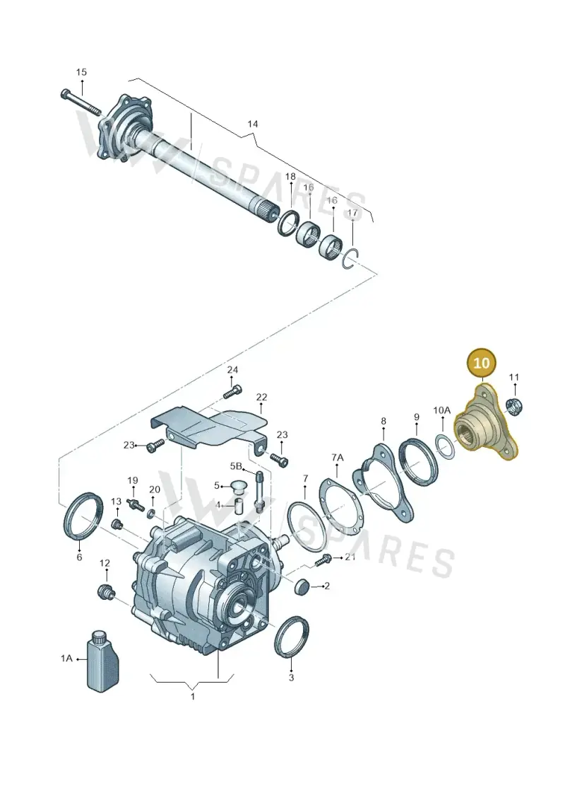 02M409273A — Volkswagen Passat estate (2008-2011) diagram 649409410, position 10