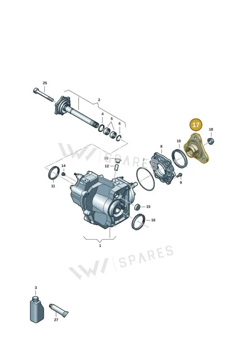 02M409273D — Volkswagen Golf 2.0 BlueMotion (2019-2024) diagram 409053051, position 17