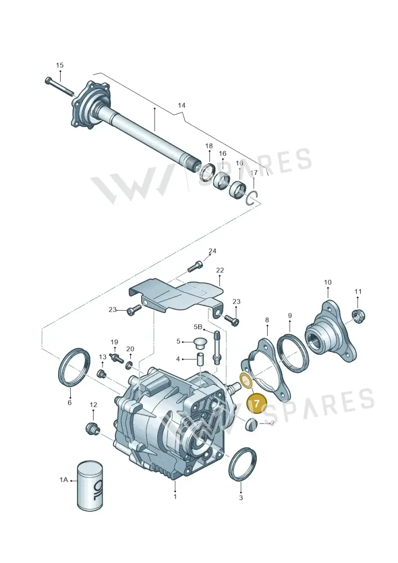 02M409280 — Volkswagen Golf estate (2009-2013) diagram 420409400, position 7