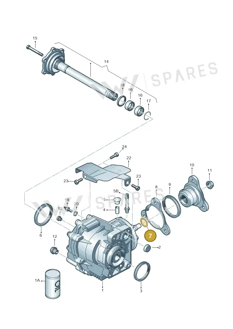 02M409280AB — Volkswagen Golf estate (2009-2013) diagram 420409400, position 7