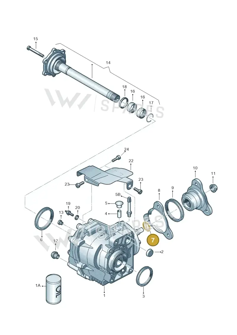 02M409280AD — Volkswagen Golf estate (2009-2013) diagram 420409400, position 7