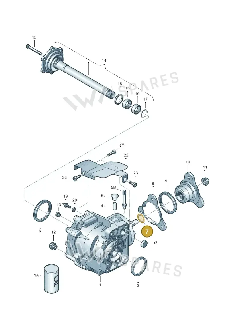 02M409280AF — Volkswagen Golf estate (2009-2013) diagram 420409400, position 7