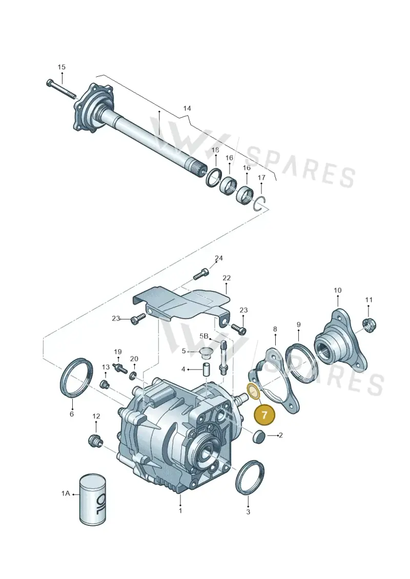 02M409280D — Volkswagen Golf estate (2009-2013) diagram 420409400, position 7