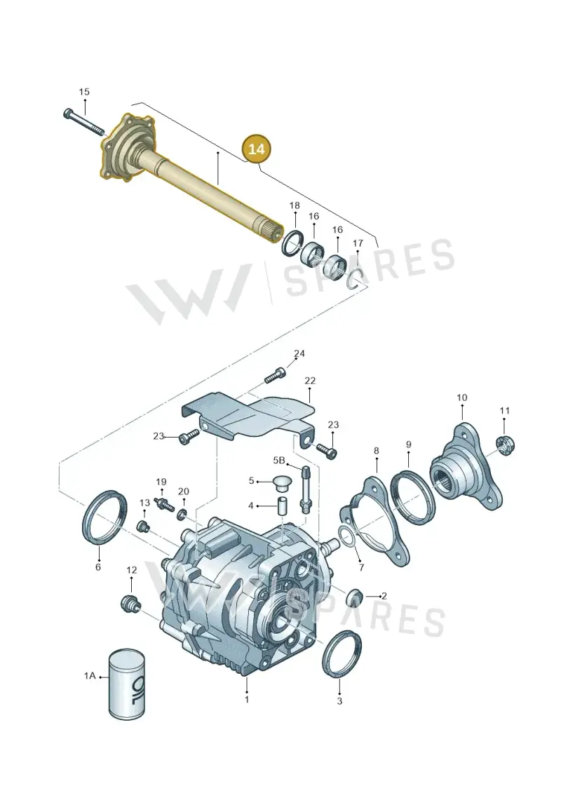 02M409351A — Volkswagen Golf estate (2009-2013) diagram 420409400, position 14