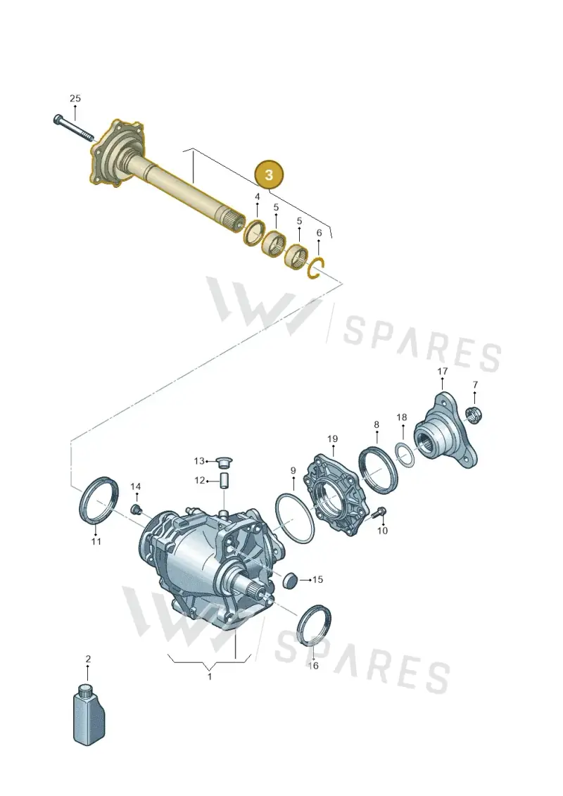 02M409351A — Volkswagen Tiguan 2.0 4Motion (2017-2024) diagram 884409010, position 3
