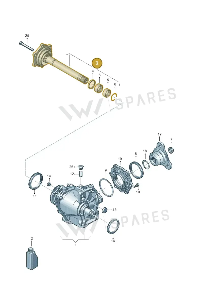 02M409351A — Volkswagen Caddy Maxi Kombi (2020-2024) diagram 884409103, position 3
