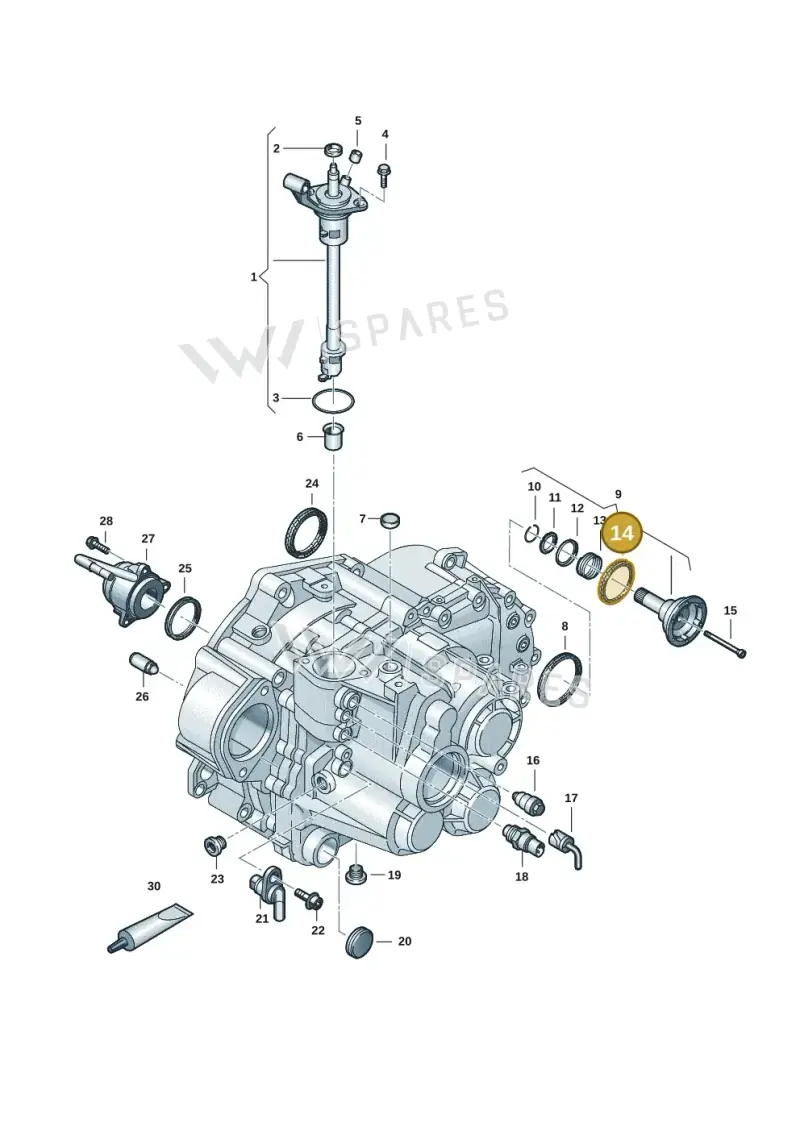 02M409375 — Volkswagen Caddy Maxi Kombi (2020-2024) diagram 2ka300570, position 14