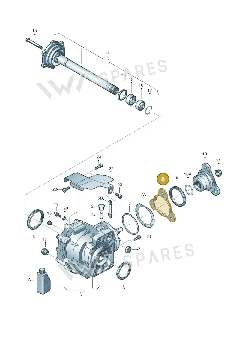 02M409407 — Volkswagen Caddy kombi (2015-2020) diagram 649409410, position 8