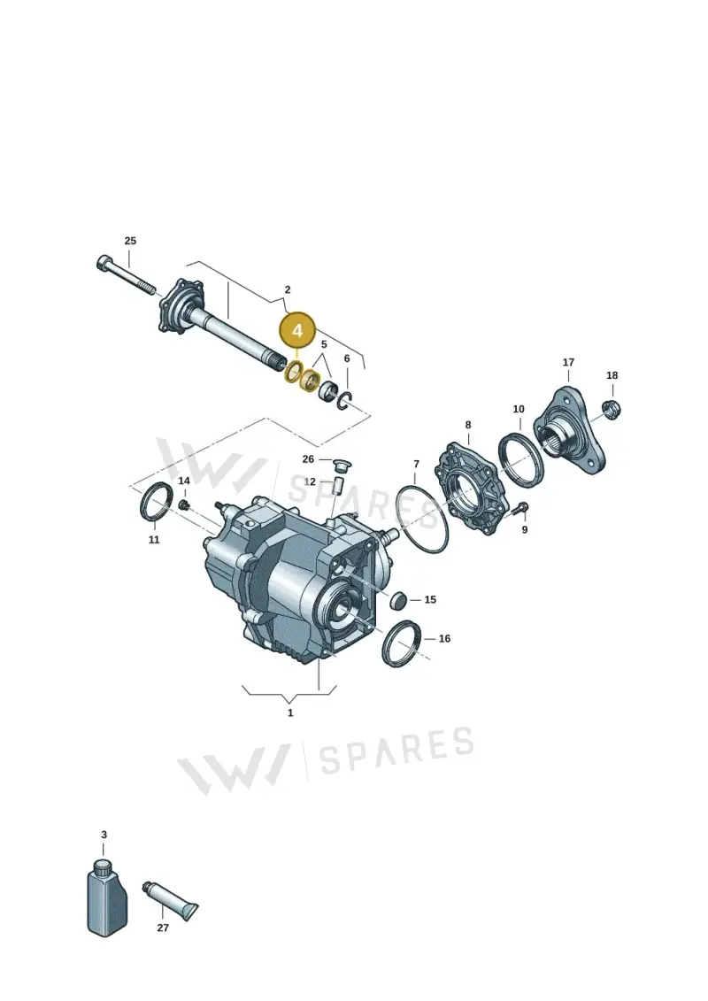 02M409464 — Volkswagen Golf 2.0 BlueMotion (2019-2024) diagram 409053051, position 4