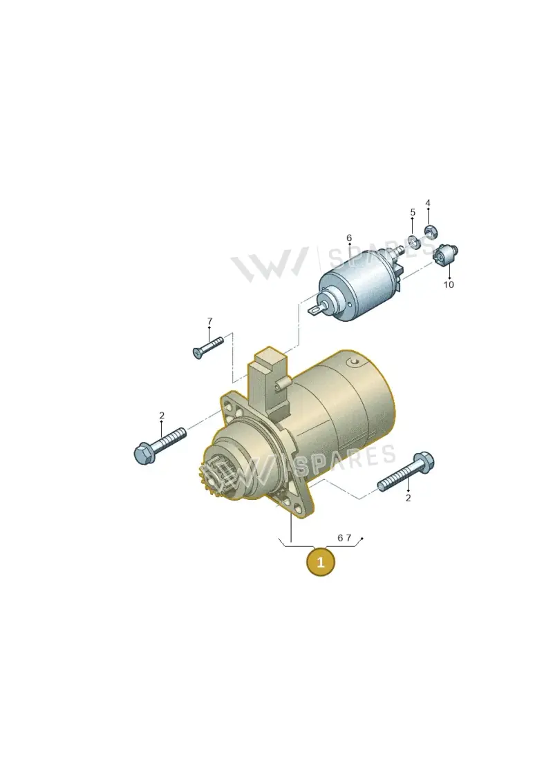 02M911024MX — Volkswagen New beetle (2011-2016) diagram 679911000, position 1