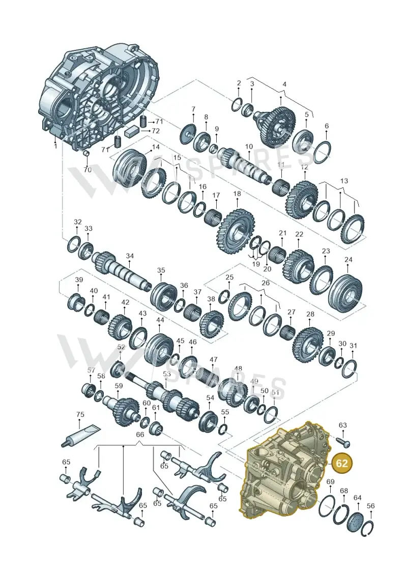 02Q301103AJ — Volkswagen Caddy Maxi Kombi (2020-2024) diagram 813300552, position 62