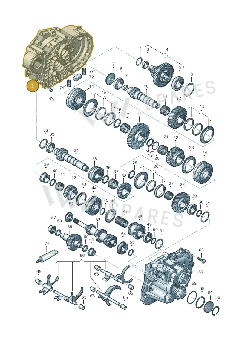 02Q301107AR — Volkswagen Caddy Maxi Kombi (2020-2024) diagram 813300552, position 1