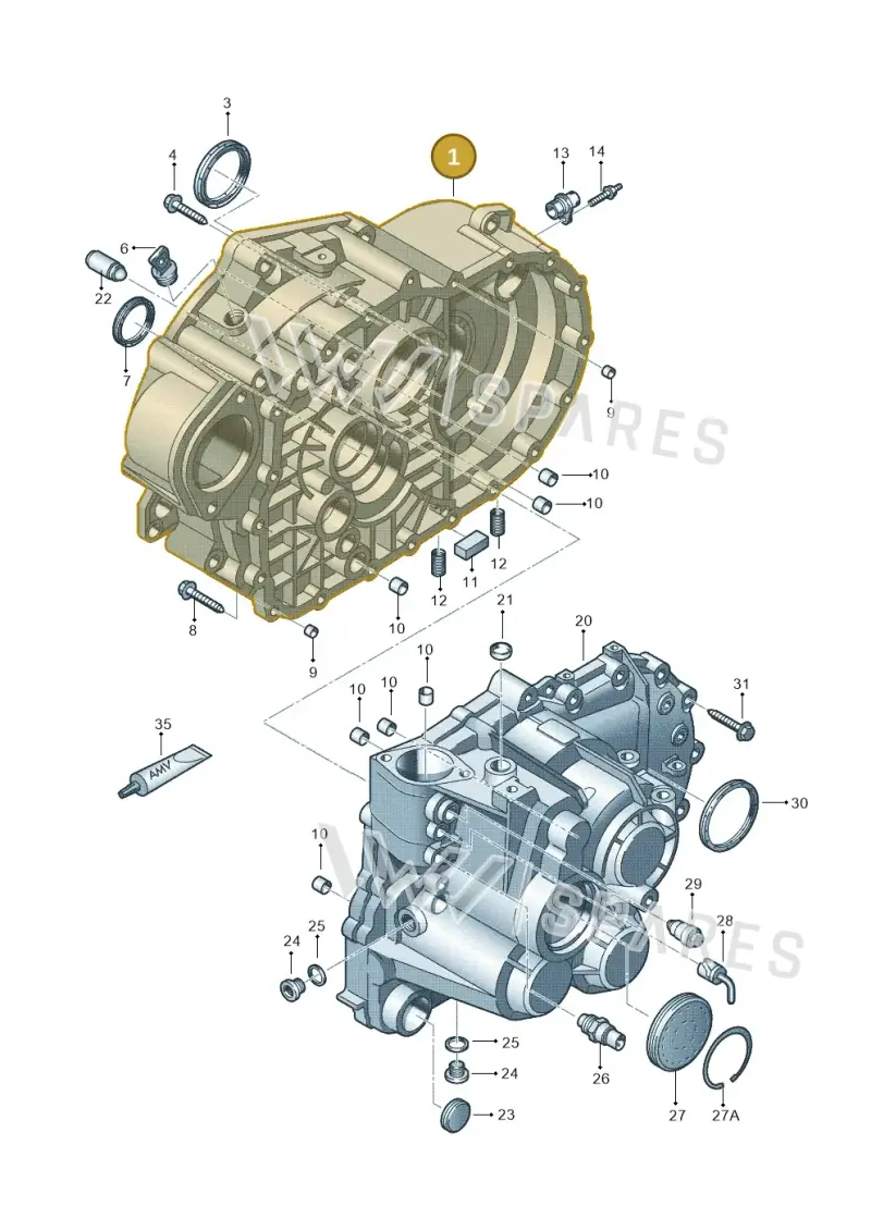 02Q301107J — Volkswagen New beetle (2011-2016) diagram 420301450, position 1