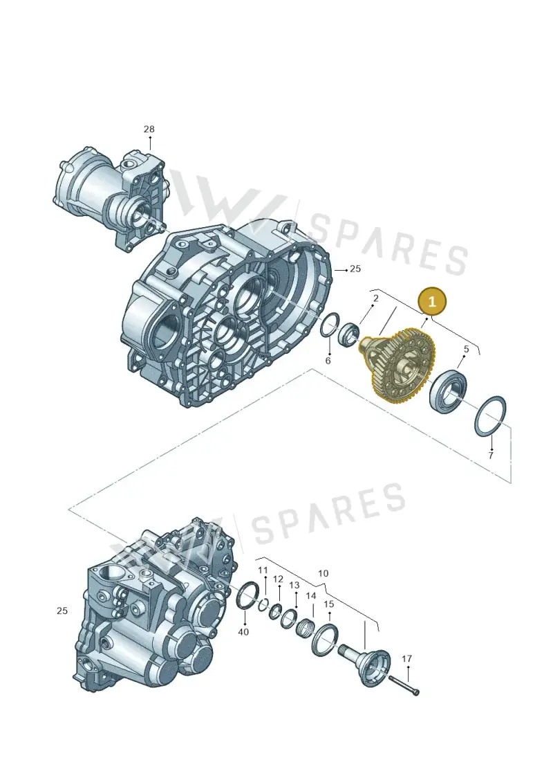 02Q409021T — Volkswagen Golf Estate (2013-2017) diagram 746409260, position 1