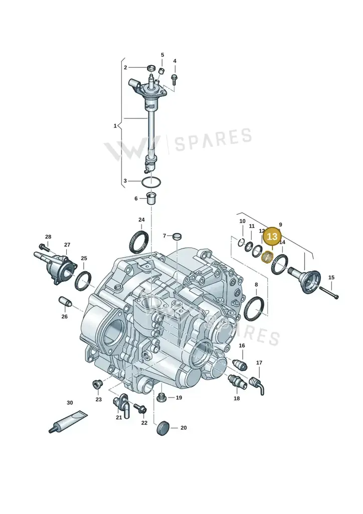 02Q409379A — Volkswagen Caddy Maxi Kombi (2020-2024) diagram 2ka300570, position 13