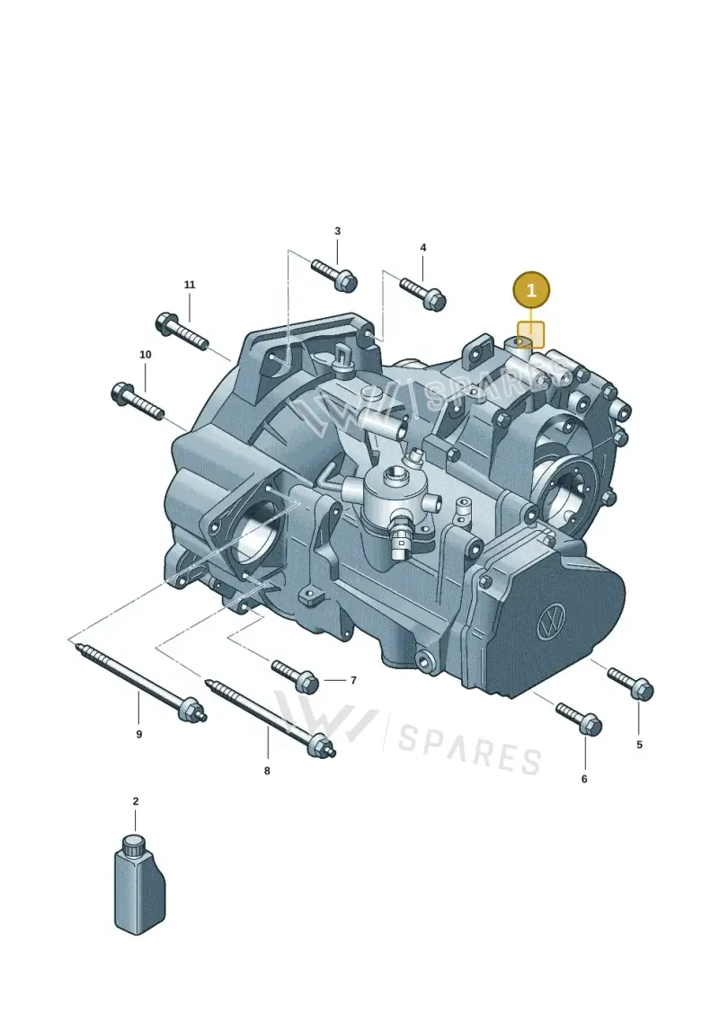 02S300054G — Volkswagen Passat Saloon (2014-2024) diagram 2gk300350, position 1