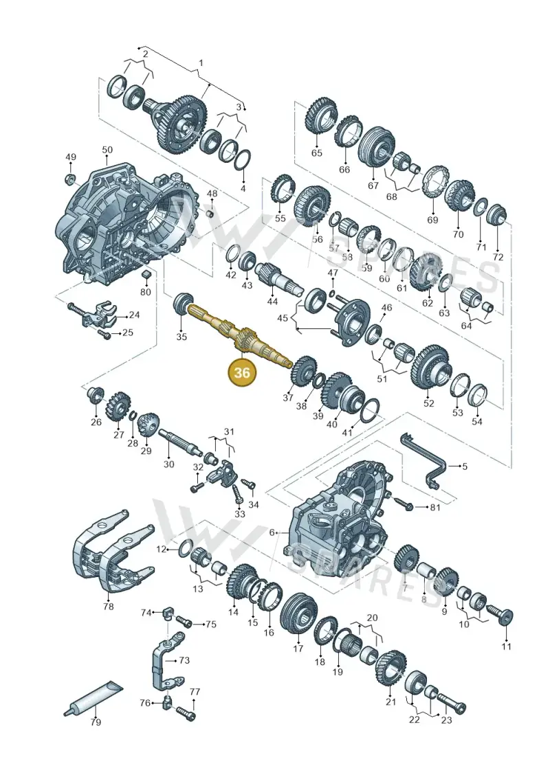 02S311103J — Volkswagen T-Roc BlueMotion (2017-2024) diagram 827320030, position 36