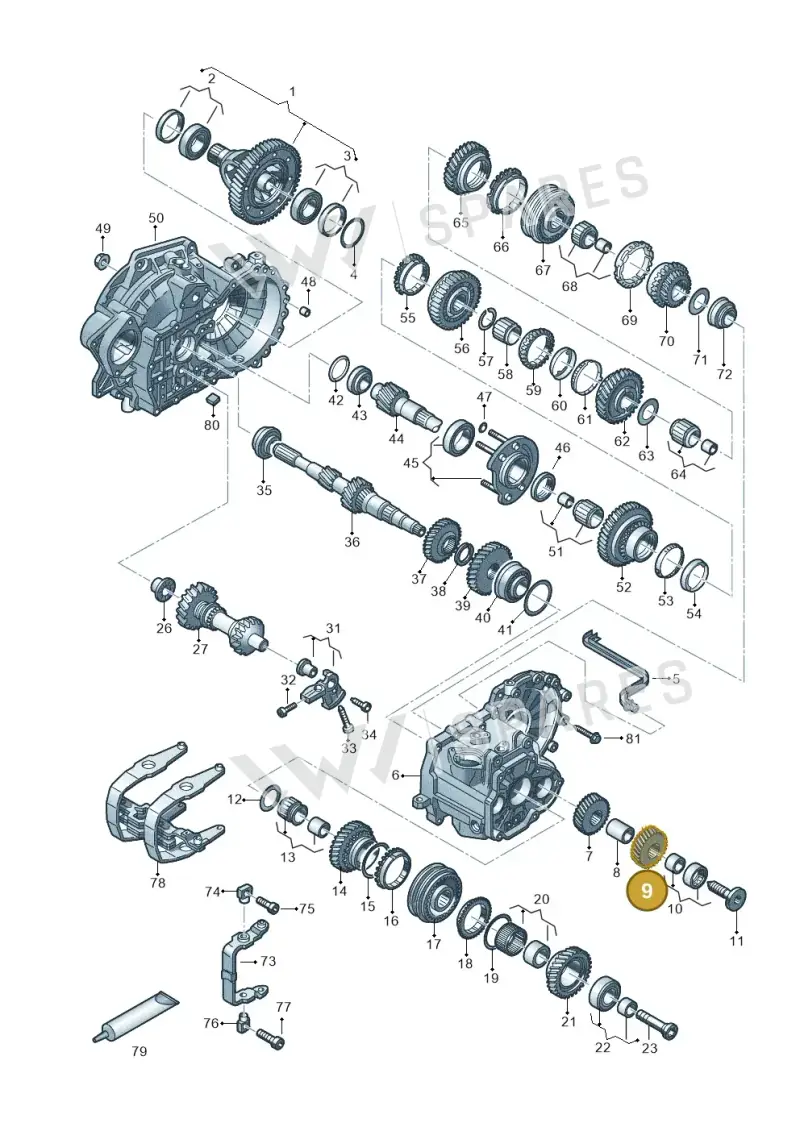 02S311166AP — Volkswagen Touran 2,0 BlueMotion (2015-2024) diagram 828303520, position 9
