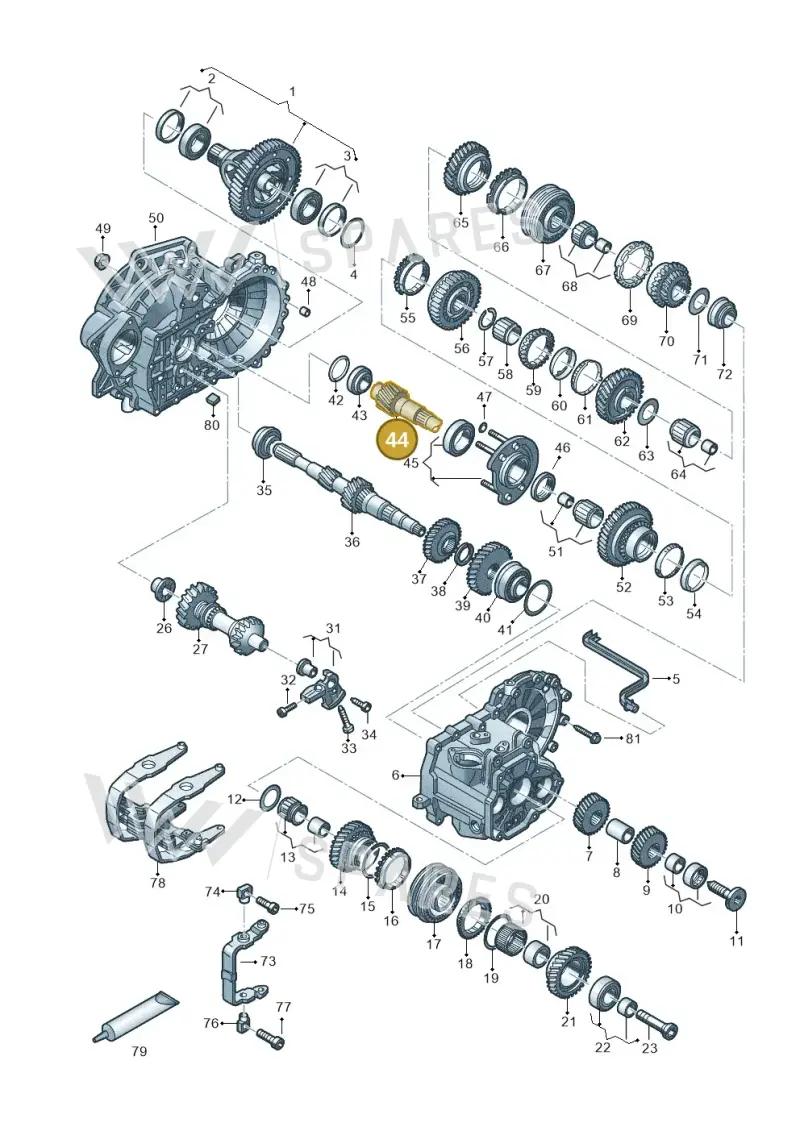 02S311205AD — Volkswagen Arteon (2017-2023) diagram 828303520, position 44