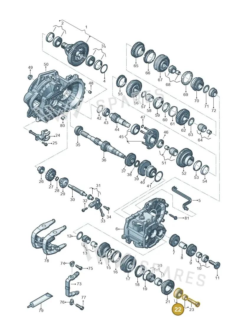 02S311375E — Volkswagen T-Roc BlueMotion (2017-2024) diagram 827320030, position 22