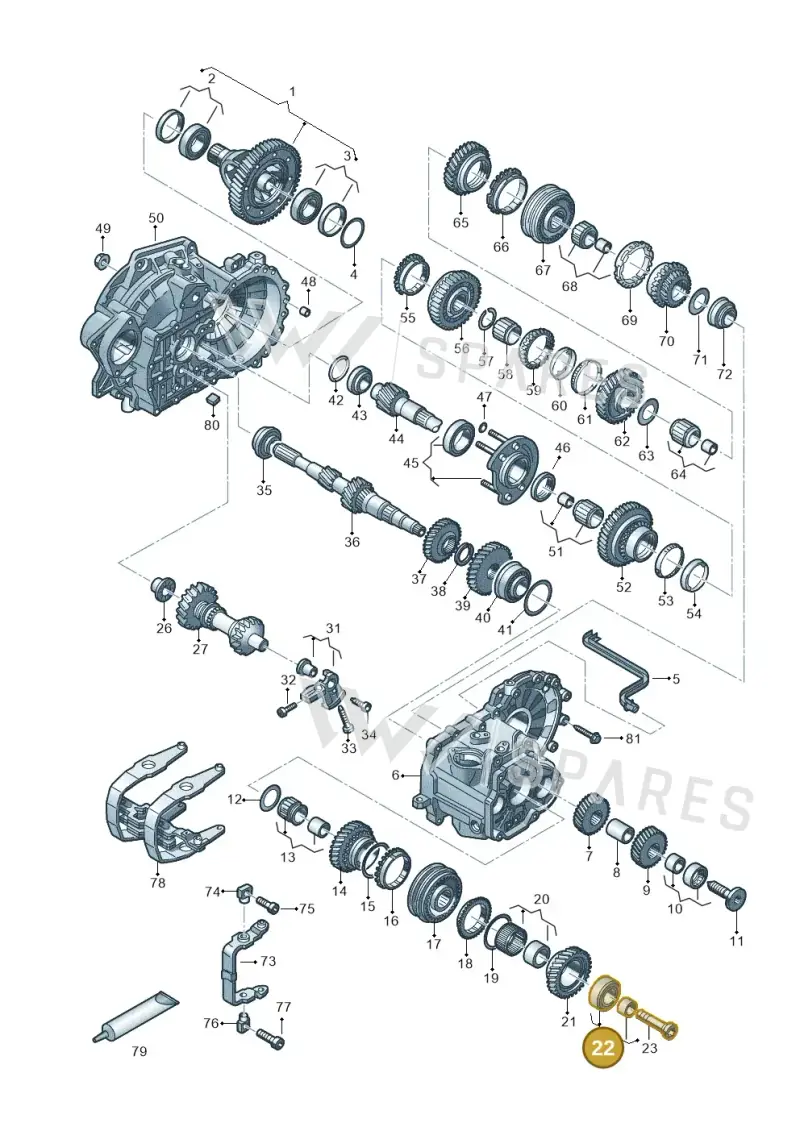 02S311375E — Volkswagen Arteon (2017-2023) diagram 828303520, position 22